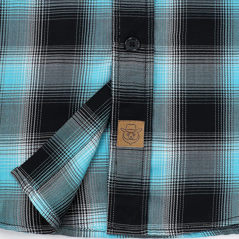 Dubinik® Mens Short Sleeve Button Down Two Pockets Soft Vintage Regular Fit Vintage Fishing Casual Shirts