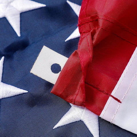 American Flag 2.5x4 ft Pole Sleeve: Long Lasting Heavy Duty Nylon US Flags