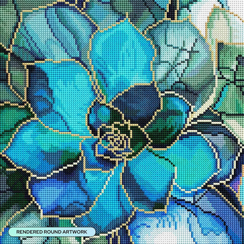 DIAMOND ART CLUB Shimmering Succulents Diamond Art Kits for Adults