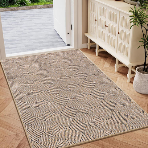 Front Door Mat Indoor Entrance Welcome Entry Mat Brown 36"x59"