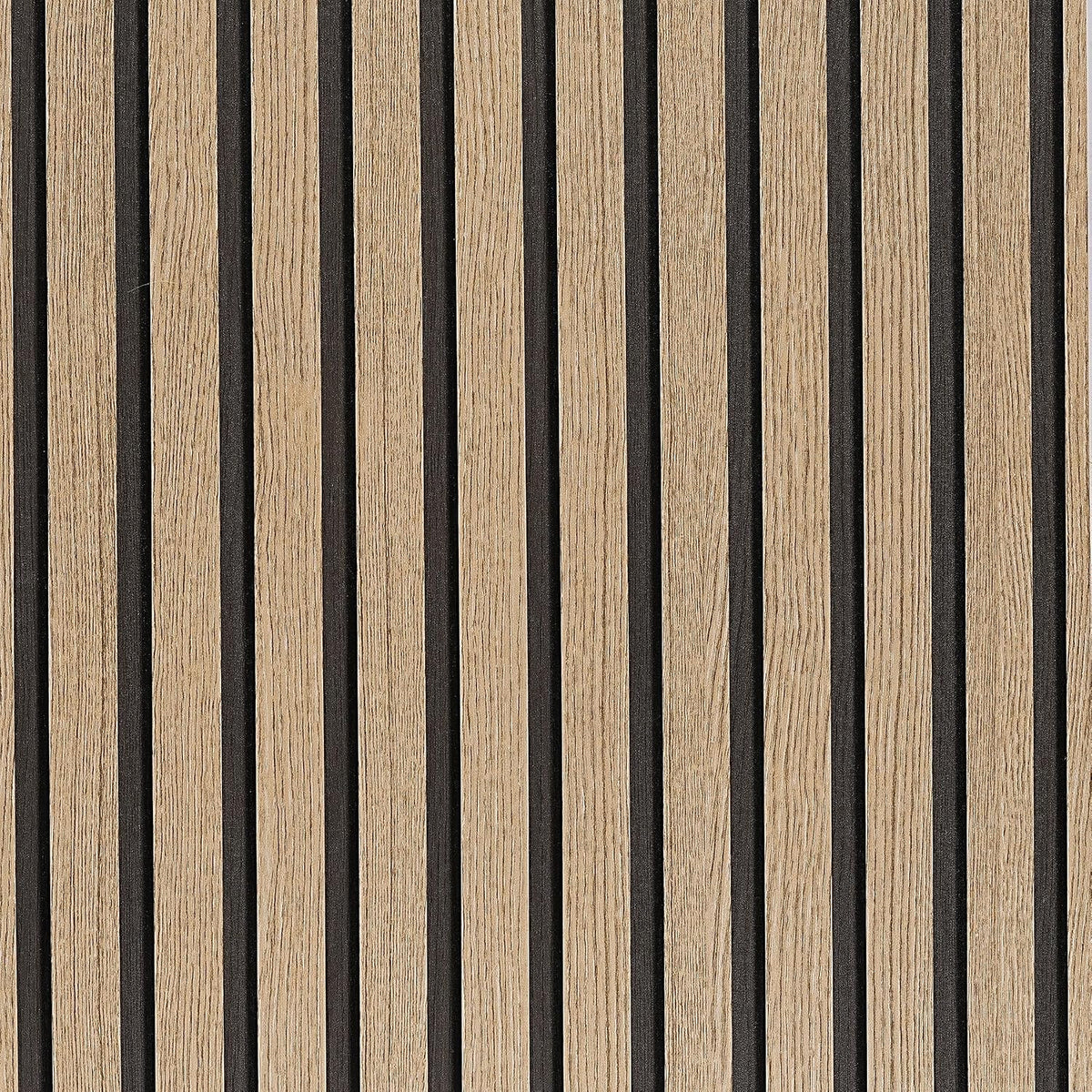 Brown Wood Slat Peel and Stick Wallpaper - 17.5"x100" Textured Faux Wood Self-Adhesive, Waterproof Removable Wall Panel for Bedroom, Kitchen, Office - Easy Install