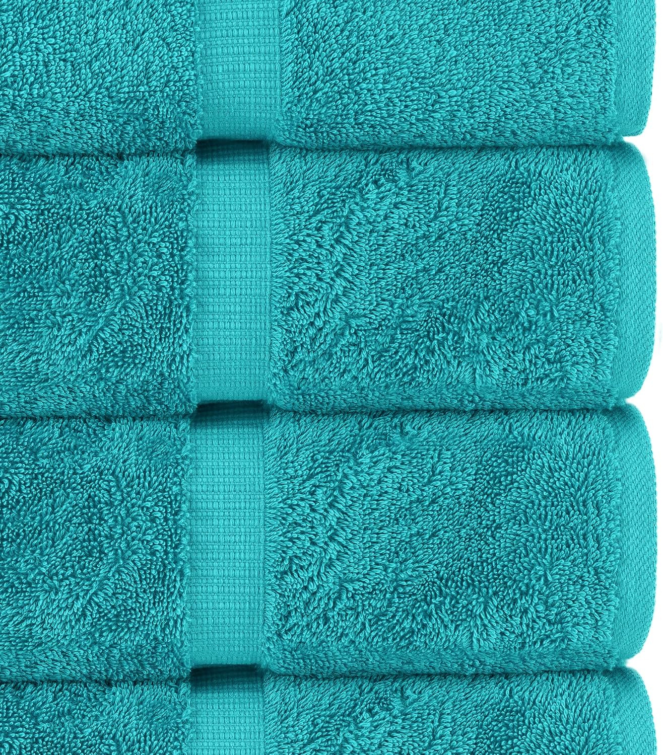 Chakir Turkish Linens 100% Cotton 2-Pack Bath Sheets 35x70, Aqua
