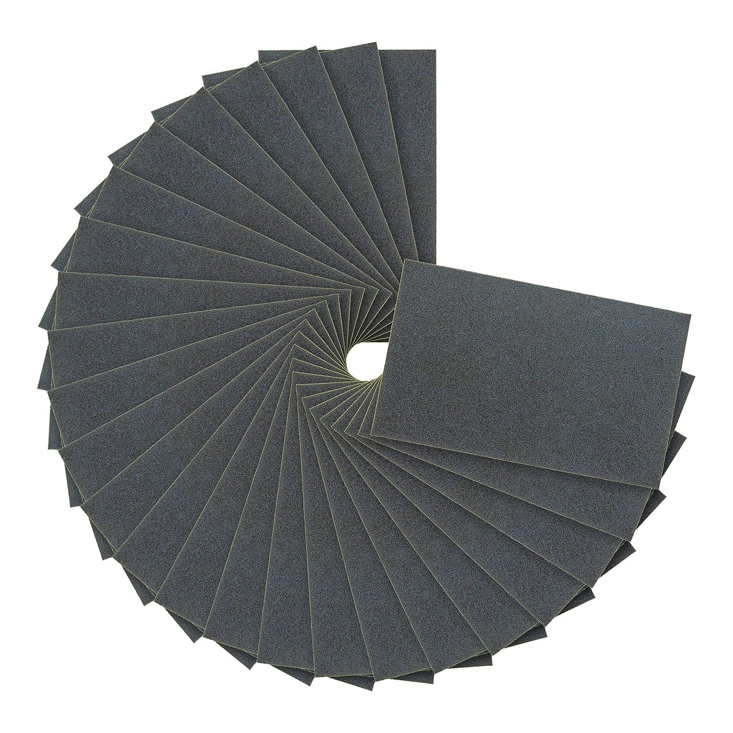 Dura-Gold 5-1/2" x 9" Wet or Dry Sandpaper Sheets, 80 Grit, Box of 15