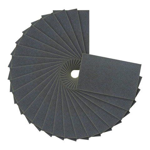 Dura-Gold 5-1/2" x 9" Wet or Dry Sandpaper Sheets, 80 Grit, Box of 15
