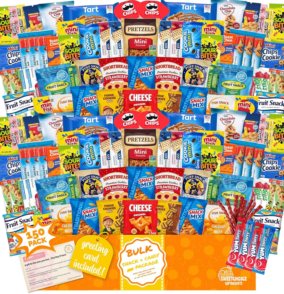 Bulk Snacks Variety Pack for Adults, Kids & Teens (150 Count)