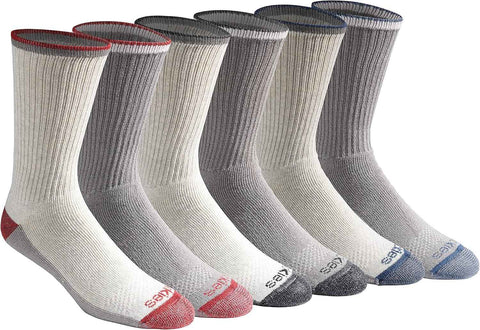Dickies Men's Dri-tech Original Moisture Control Crew Socks, Available in M-xxl (6, 12, 18 Pairs)