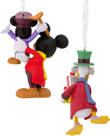 Hallmark Disney Christmas Ornament (Mickey's Christmas Carol) Set of 2