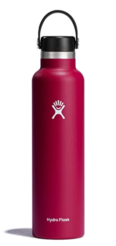 Hydro Flask 24 oz Standard Mouth Water Bottle with Flex Cap or Flex Straw, Snapper