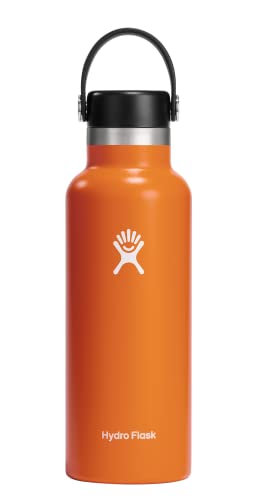 Hydro Flask 18 oz Standard Mouth with Flex Cap Stainless Steel Reusable Water Bottle Mesa -Â Vacuum Insulated, Dishwasher Safe, BPA-Free, Non-Toxic