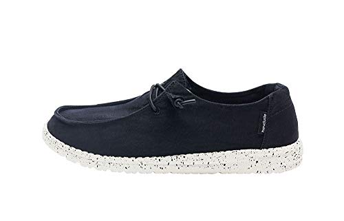 Hey Dude Women's Wendy L Black Size 5 | Womenâ€™s Shoes | Womenâ€™s Lace Up Loafers | Comfortable & Light-Weight