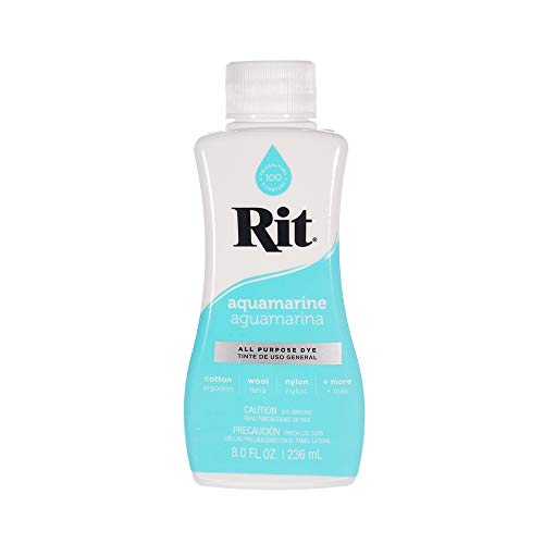 Rit Dye Liquid – Wide Selection of Colors – 8 Oz. (Aquamarine)