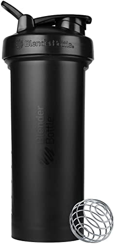 BlenderBottle Classic V2 Shaker Bottle Perfect for Protein Shakes and Pre Workout, 45-Ounce, Black