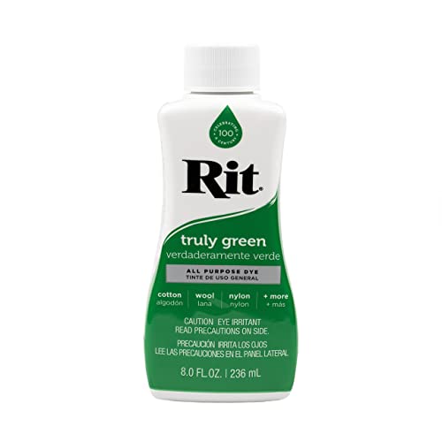 Rit Dye Liquid – Wide Selection of Colors – 8 Oz. (Truly Green)