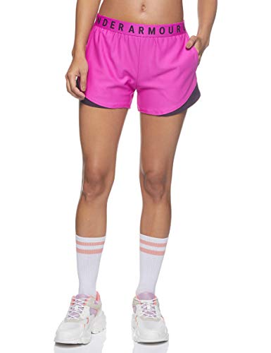 Under Armour Play Up Shorts 3.0 Meteor Pink/Polaris Purple MD (US 8-10) 3