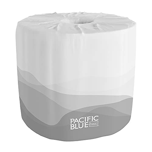 Pacific Blue Basic 2-Ply Embossed Toilet Paper (previously branded Envision), 19880/01, 550 Sheets Per Roll, 80 Rolls Per Case