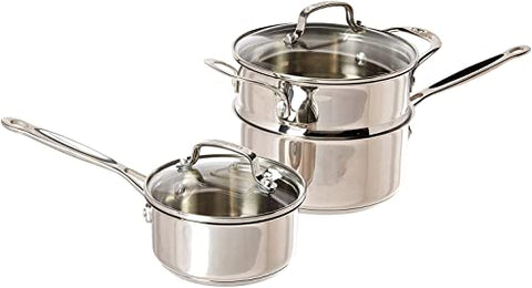 Cuisinart 14-Piece Cookware Set, Chef's Classic Stainless Steel Collection, 77-14N