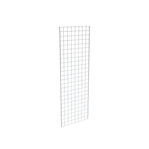 Grid Panel for Retail Display â€“ Perfect Metal Grid for Any Retail Display, 2â€™ Width x 6â€™ Height, 3 Grids Per Carton (White)