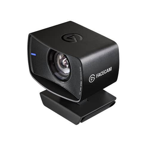 Elgato Facecam - 1080p60 True Full HD Webcam for Live Streaming, Gaming, Video Calls, Sony Sensor, Advanced Light Correction, DSLR Style Control, works with OBS, Zoom, Teams, and more, for PC/Mac