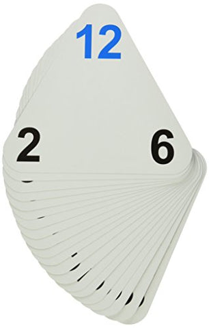 Learning Advantage 4552 The Original Triangle Flash Cards, Multiplication and Division, Grade: 2 to 6, 6.5" Height, 1.25" Width, 6.25" Length