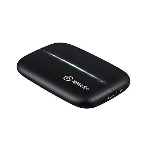 Elgato HD60 S+, External Capture Card, Stream and Record in 1080p60 HDR10 or 4K60 HDR10 with ultra-low latency on PS5, PS4/Pro, Xbox Series X/S, Xbox One X/S, in OBS and more, works with PC and Mac