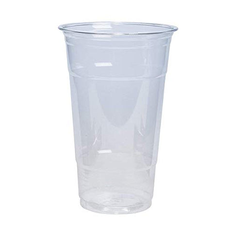 [100 Pack - 24 oz.] Crystal Clear PET Plastic Cups