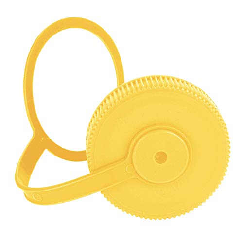 Wide Mouth Loop-Top Lids - Yellow