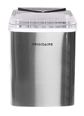 Frigidaire EFIC123-SS Counter Top Maker, Produces 26 pounds Ice per Day, Stainless Steel, Stainless & Brita Large 10 Cup Everyday Water Pitcher with Filter - BPA Free - White