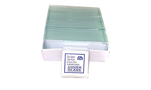 CB 7101S1 72-Pieces Blank Microscope Slides & 100-Pieces Square Cover Glass