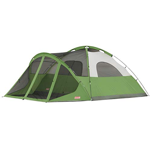 Coleman Camping Tent with Screen Room | 8 Person Evanston Dome Tent with Screened Porch