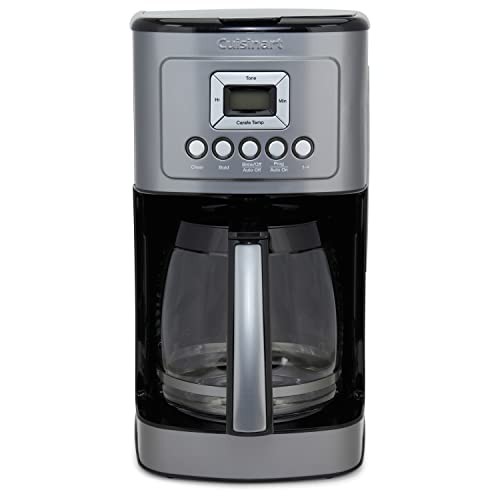 Cuisinart DCC-3200 Programmable Coffeemaker with Glass Carafe and Stainless Steel Handle, 14 Cup, Gunmetal
