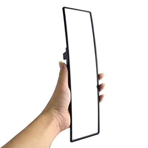 Hooke Road Auto Car 300mm Wide Convex Curve Interior Clip on Rear View Mirror Extender