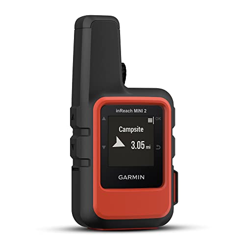 Garmin 010-02602-00 inReach Mini 2, Lightweight and Compact Satellite Communicator, Hiking Handheld, Orange