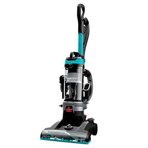 BISSELL CleanView Rewind Upright Bagless Vacuum with Automatic Cord Rewind & Active Wand, 3534,Black/Red