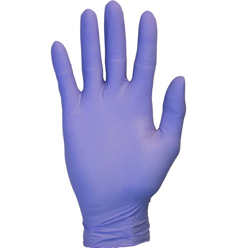 The Safety Zone GNEP-LG-1P Nitrile Exam Gloves - Medical Grade, Powder Free, Latex Rubber Free, Disposable, Non Sterile, Food Safe, Textured, Indigo Color, Convenient Dispenser Pack of 100, Size Large