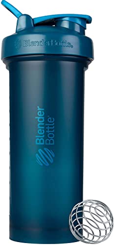 BlenderBottle Classic V2 Shaker Bottle Perfect for Protein Shakes and Pre Workout, 45-Ounce, Ocean Blue