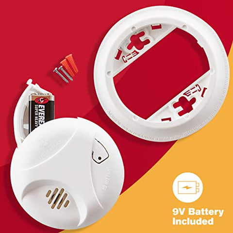 First Alert SA303CN3 Battery Powered Ionization Smoke Alarm with Test/Silence Button , White