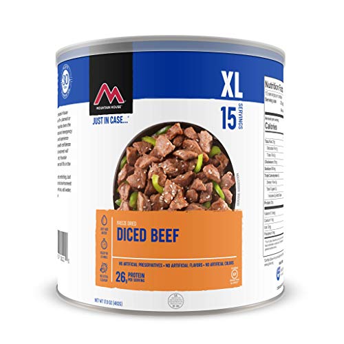Mountain House Diced Beef | Freeze Dried Survival & Emergency Food | #10 Can | Gluten-Free