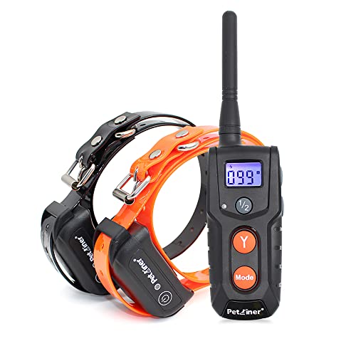 Dog Training Collars with Remote - Shock Collar for 2 Dogs, Small, Medium, Large, Rechargeable 100% Waterproof E-Collar with 3 Training Correction Modes, Shock, Vibration, Beep, 1000' Range