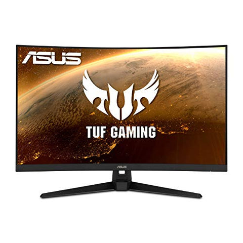 ASUS TUF Gaming 32" 1080P Curved Monitor (VG328H1B) - Full HD, 165Hz (Supports 144Hz), 1ms, Extreme Low Motion Blur, Speaker, Adaptive-Sync, FreeSync Premium, VESA Mountable, HDMI, Tilt Adjustable