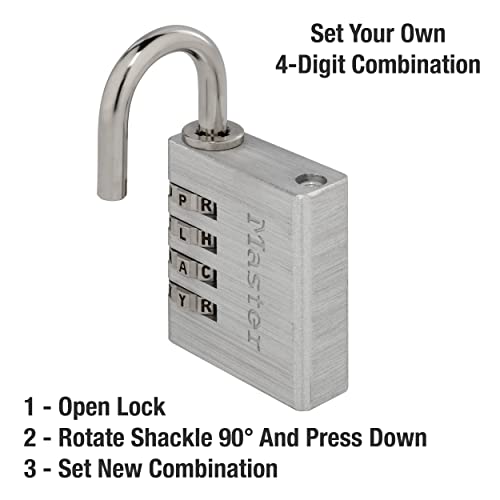 Master Lock 643DWD Set Your Own Word Combination Lock 1-9/16 in. Wide