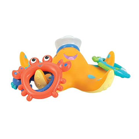 STARFISH RING TOSS BATH TOY, Includes 3 Toss Rings (Crabfish, Tropical Fish and Seahorse)