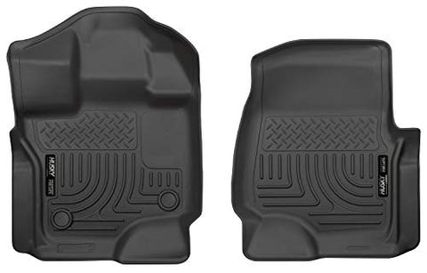 Husky Liners | Weatherbeater | Fits 2015 - 2023 Ford F-150 SuperCrew/SuperCab/Lightning | Front Row Liner, Black | 18361
