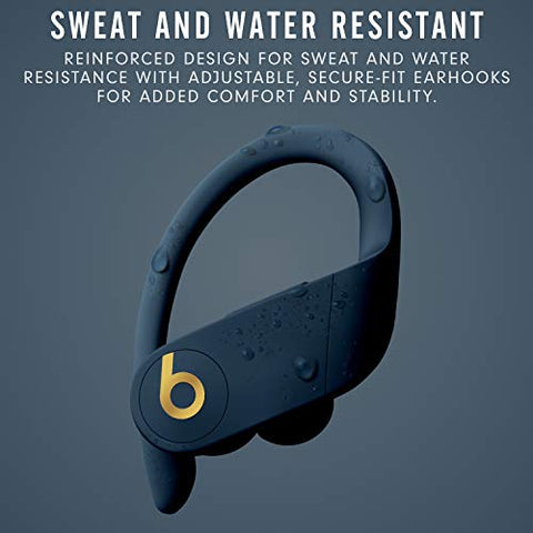 Powerbeats Pro Wireless Earphones - Apple H1 Headphone Chip, Class 1 Bluetooth, 9 Hours of Listening Time, Sweat Resistant Earbuds, Built-in Microphone - Navy