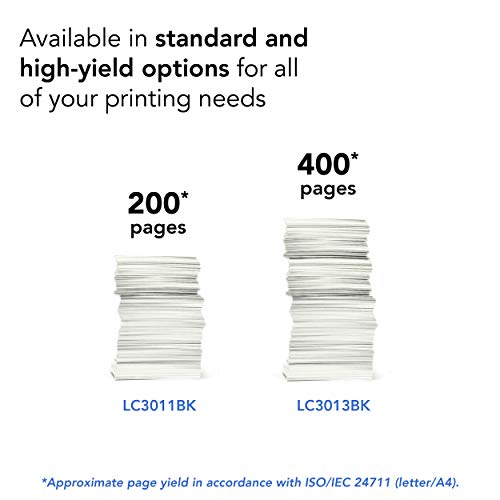 Brother Printer LC3011BK Singe Pack Standard Cartridge Yield Upto 200 Pages LC3011 Ink Black