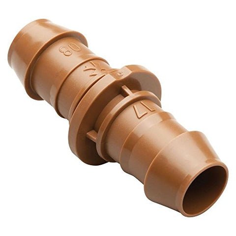 Rain Bird BC50/4PS2 Drip Irrigation Universal Barbed Coupling Fitting, Fits All Sizes of 5/8", 1/2", .700" Drip Tubing, 4-Pack