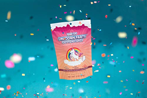Bag of Unicorn Farts (Cotton Candy) Humorous Present Idea For Friend, Coworker, Mom or Dad