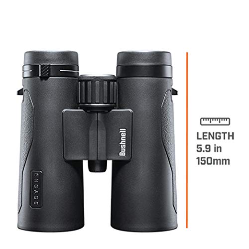 Bushnell Engage X 10x42mm Binoculars, IPX7 Waterproof and Lightweight Binoculars for Hunting, Travel, and Camping in Black
