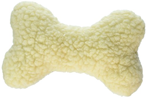 Boss Pet Products Set of 2 Digger's Fleece Plush Characters Cuddly Bone Shape Dog Toy with Squeaker