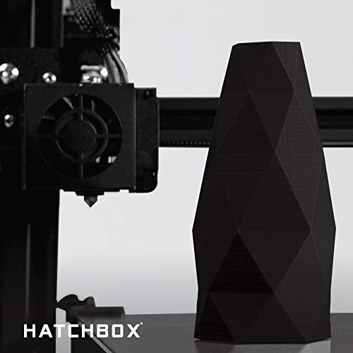 HATCHBOX 1.75mm Black PLA 3D Printer Filament, 1 KG Spool, Dimensional Accuracy +/- 0.03 mm, 3D Printing Filament