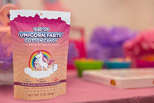 Bag of Unicorn Farts (Cotton Candy) Humorous Present Idea For Friend, Coworker, Mom or Dad